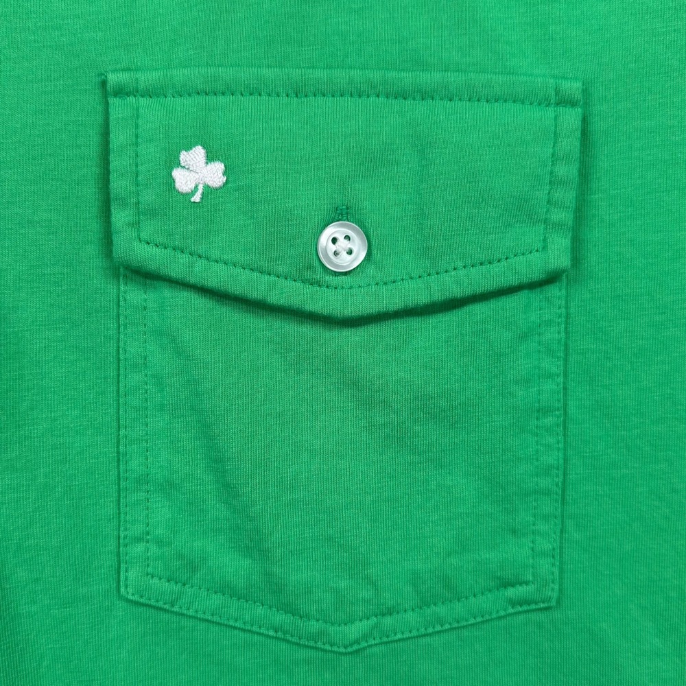 Criquet Polo Shirt Mens Large Green The Players Shirt Pima Cotton Short Sleeve - Picture 4 of 10